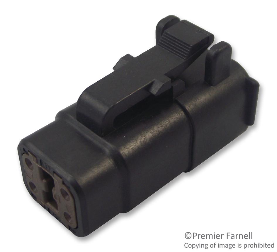 Deutsch Connectors / Te Connectivity Dtmh06-4Sd Automotive Housing, Plug, 4Pos, 7.5A