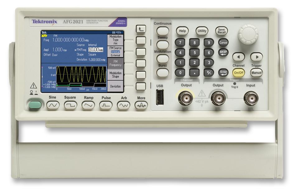 Tektronix Afg2021 Generator, Function, Arb, 20Mhz