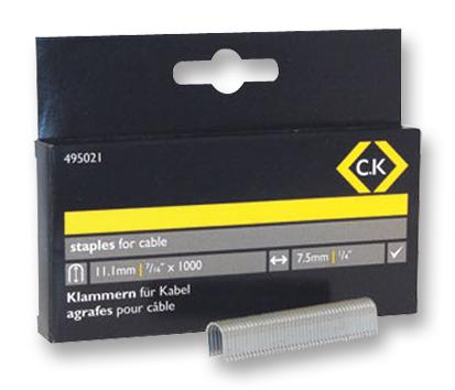 Ck Tools 495021 Staples, 7.5X11.1mm, Pk1000