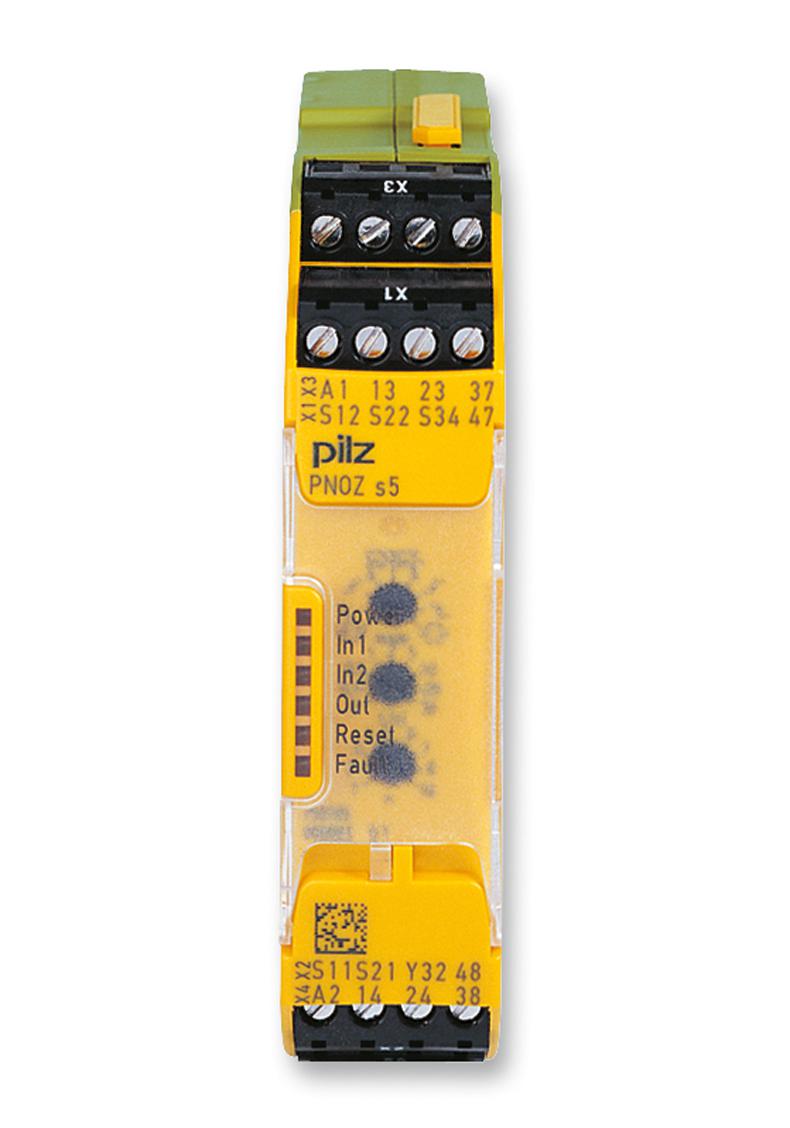 Pilz 751105 Relay, Safety, 4Pst-No, 240Vac, 6A