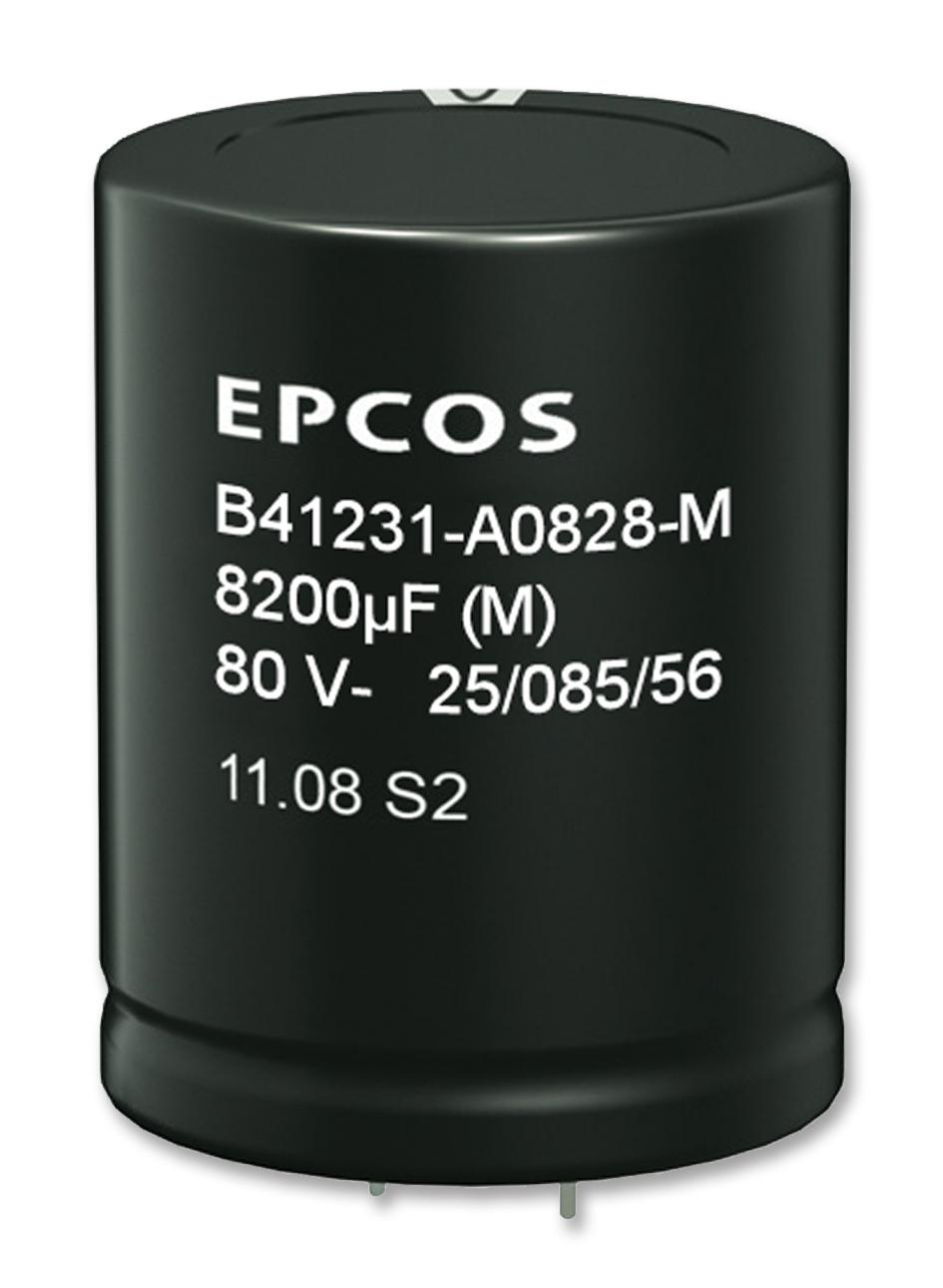 EPCOS B41231B8338M000 Capacitor, 3300Îf, 63V, Alu Elec, Snap In