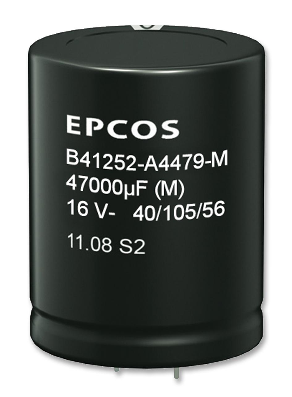 EPCOS B41252A4828M000 Capacitor, 8200Îf, 16V, Alu Elec, Snap In