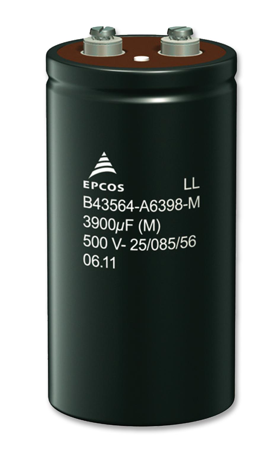 EPCOS B43564B5228M000 Capacitor, 2200Îf, 450V, Alu Elec, Screw