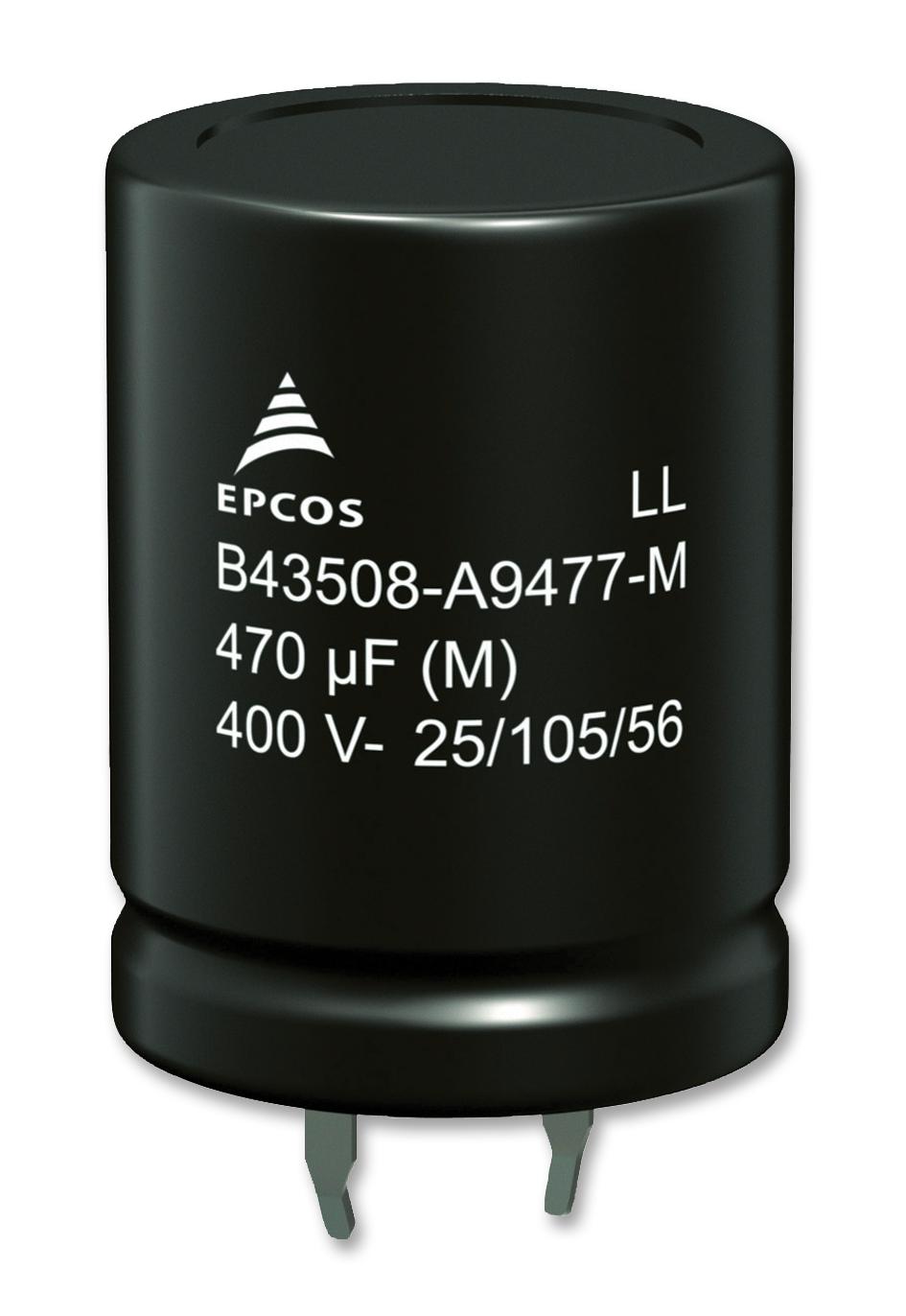 EPCOS B43508A9108M000 Capacitor, 1000Îf, 400V, Alu Elec, Snap In