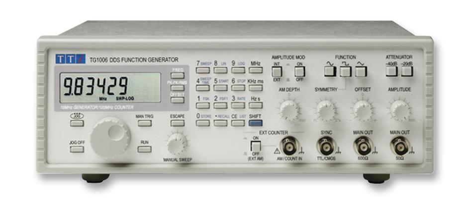 Aim-Tti Instruments Tg1006 Function Generator, 1Ch, Dds, 10Mhz