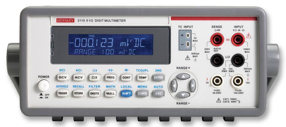 Keithley Instruments Instruments 2110-240-Gpib Multimeter, Bench, 5.5, Usb/gpib