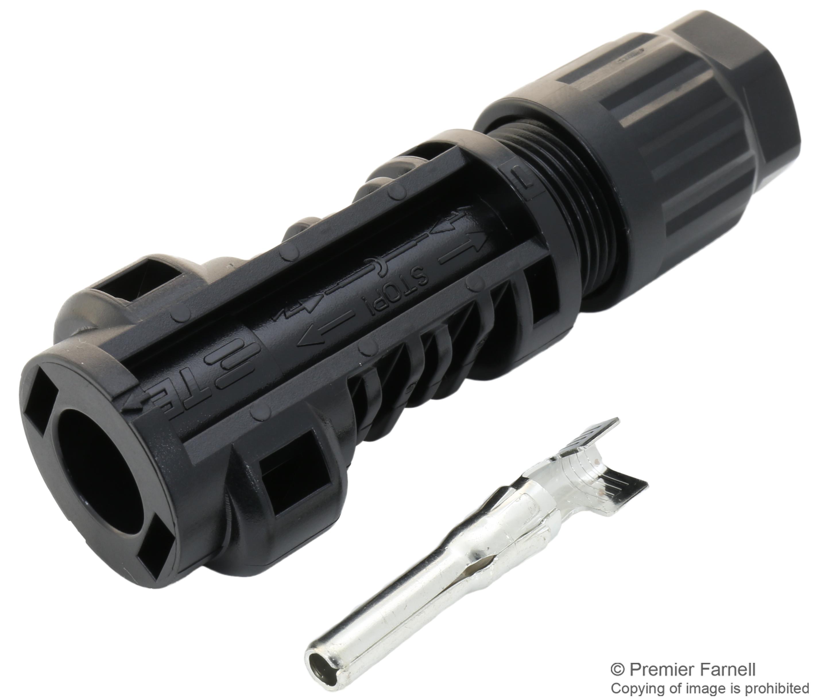 Amp Connectors / Te Connectivity 2-1971861-2 Plug, Solarlok Pv, Minus, 4.5-6.2mm