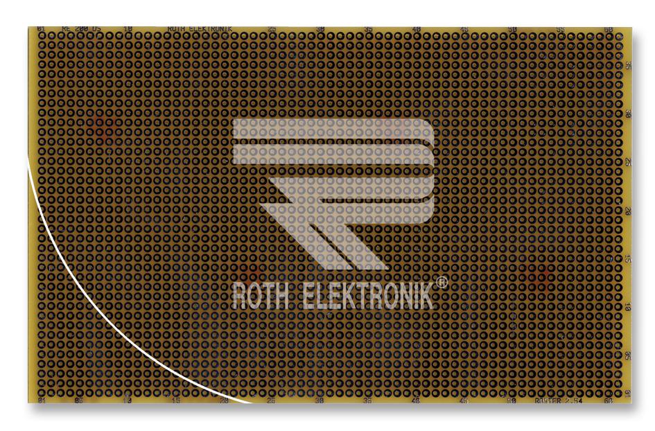 Roth Elektronik Re200-Dspt Prototyping Board, Dual Inline, Fr4