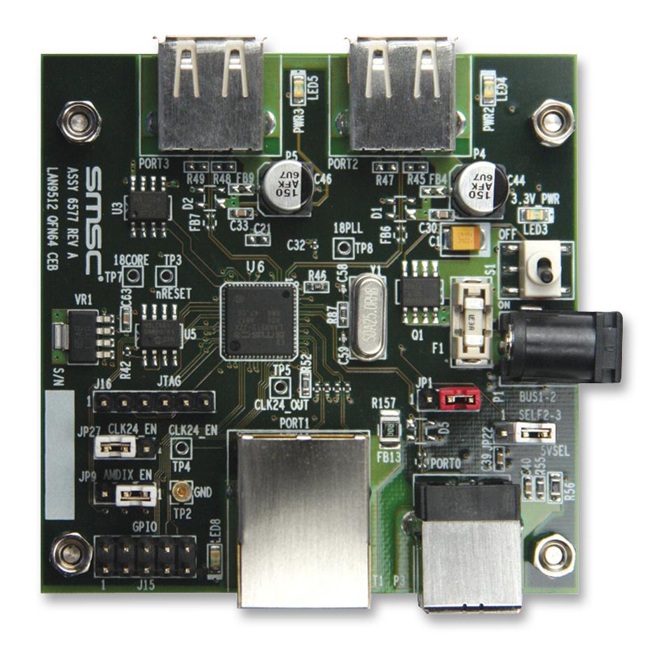 Microchip Technology Technology Evb9512 Evaluation Board, Enet Phy,