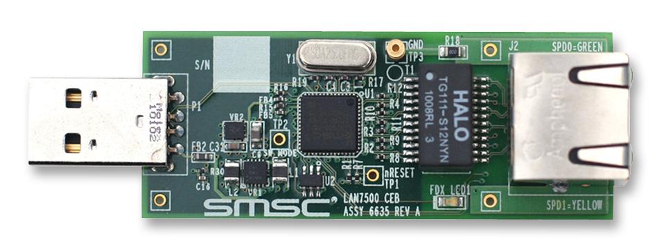 Microchip Technology Technology Evb-Lan7500-Lc Evaluation Board, Usb/enet Phy,