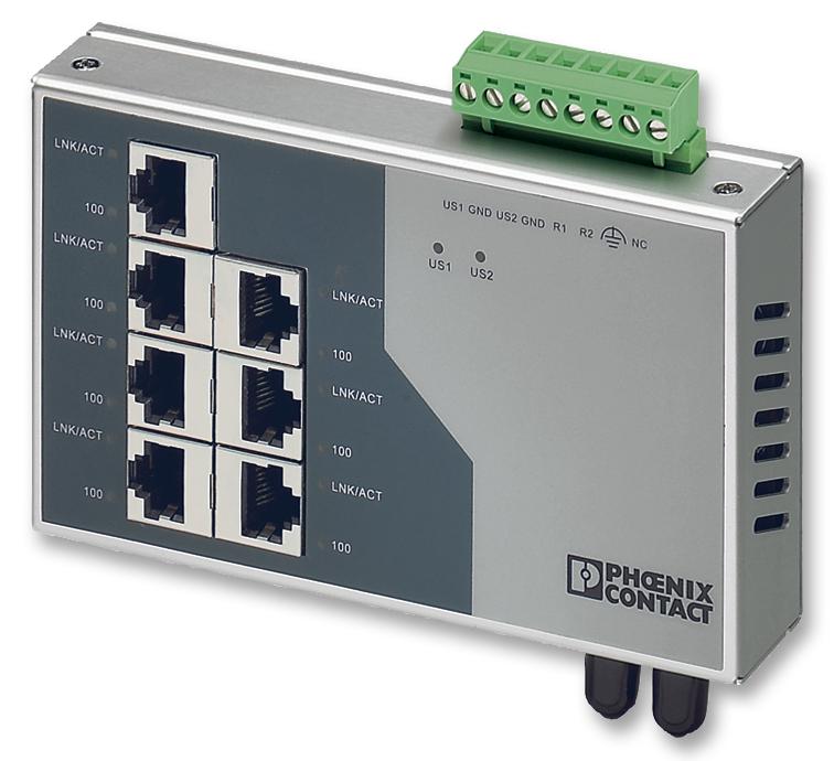 Phoenix Contact 2832577 Switch, Ethernet, 8 Ports, 24V