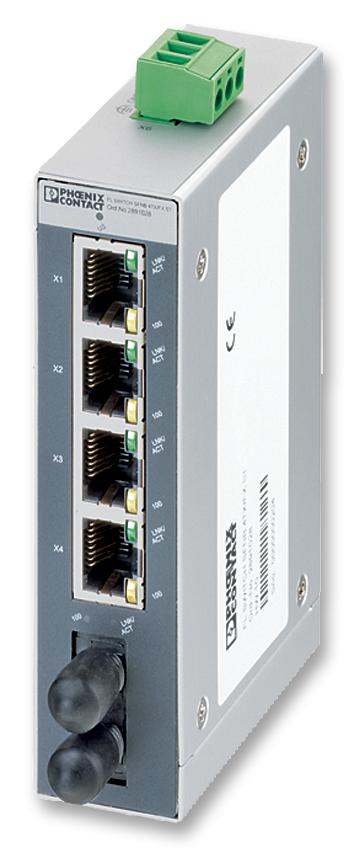 Phoenix Contact 2891028 Switch, Ethernet, 5 Ports, 24V