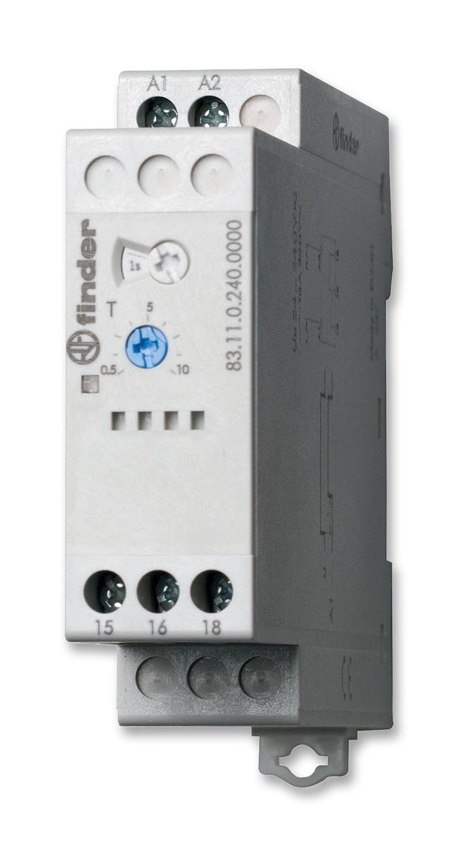 Finder Relays Relays 83.11.0.240.0000 Timers, Spdt, 0.05Sec To 10Days, 250V