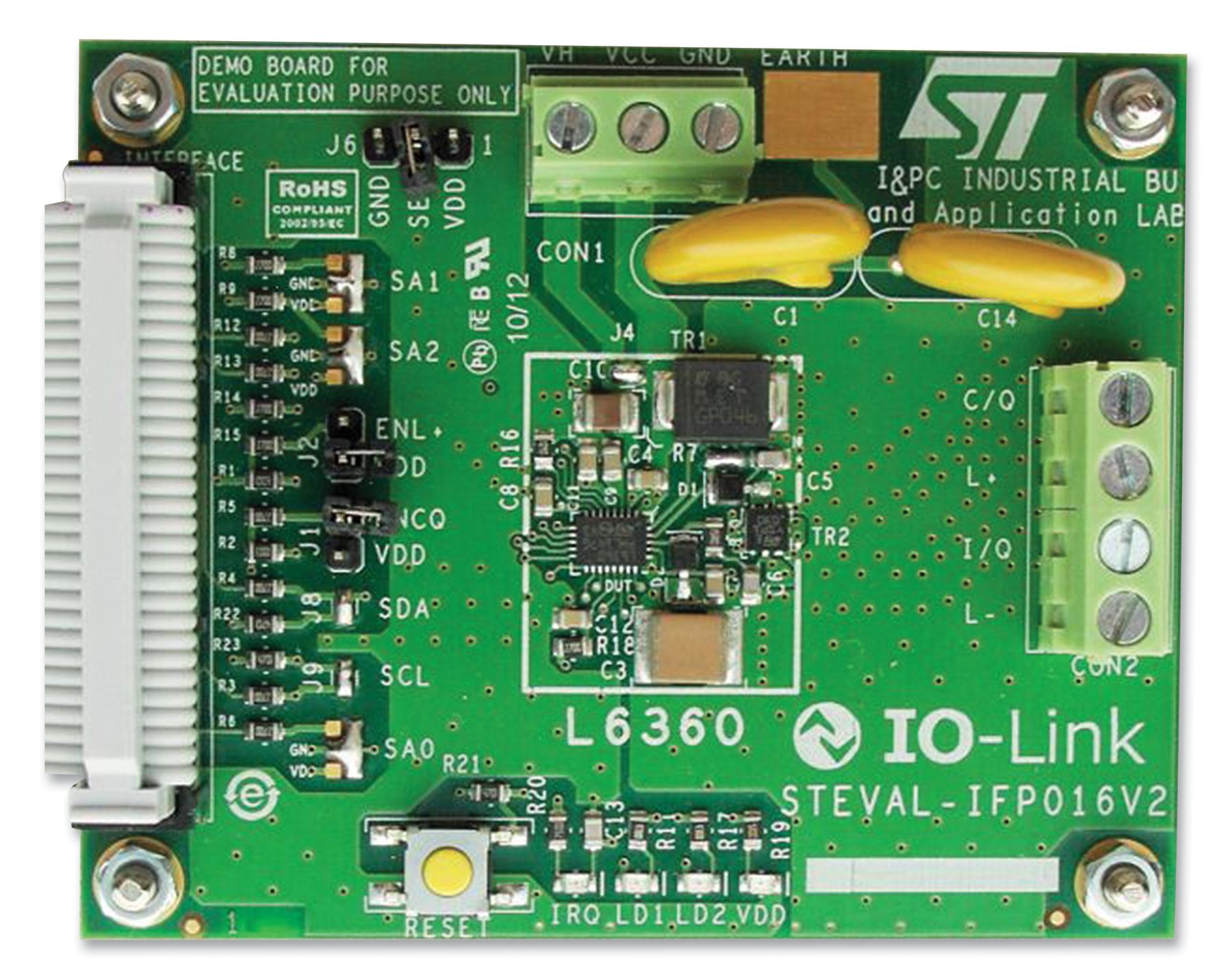 STMicroelectronics Steval-Ifp016V2 Io Link, Transceiver, Dev Board