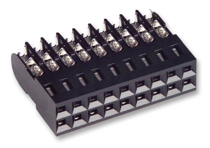 Amp Connectors / Te Connectivity 5-102398-7 Connector, Header, Idc, 2.54mm, 18Way