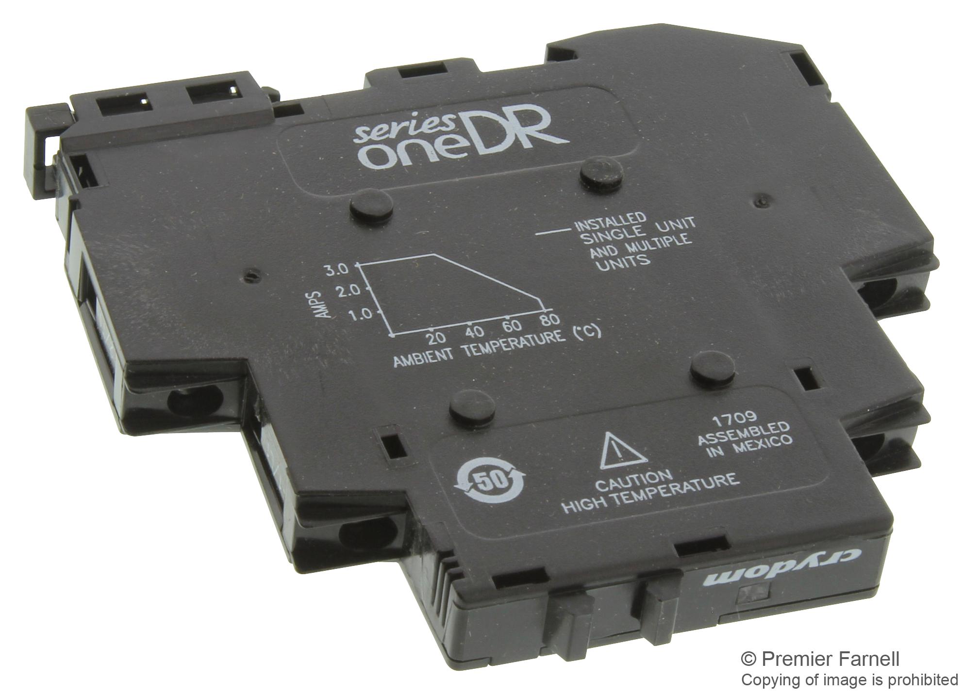 Sensata/crydom Dr06D03 Ssr, 3A, 1-60Vdc, 4-32Vdc, Zero Turn On