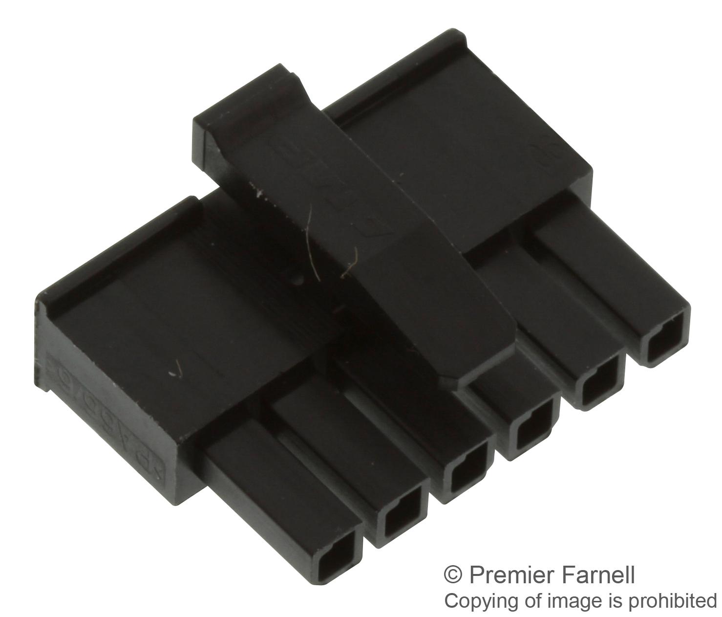 Amp Connectors / Te Connectivity 1445022-6 Housing, Receptacle, 3mm, 6Way