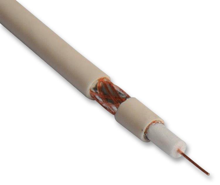 Multicomp Pro Pp000830 Cable, Coaxial, 100M, White, Rg6, Pvc