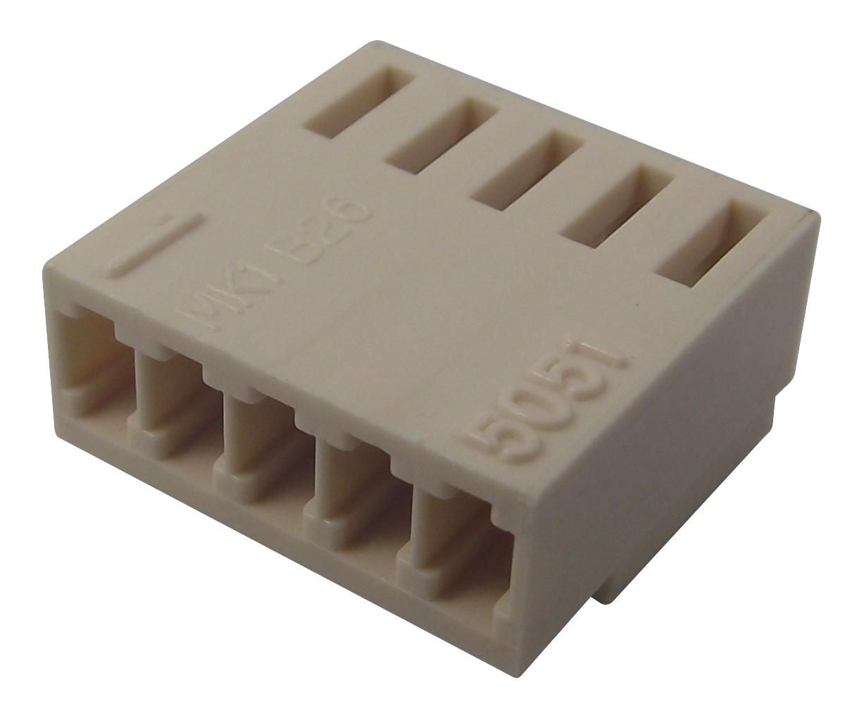 Molex 22-01-1052 Connector, Rcpt, 5Pos, 1Row, 2.5mm