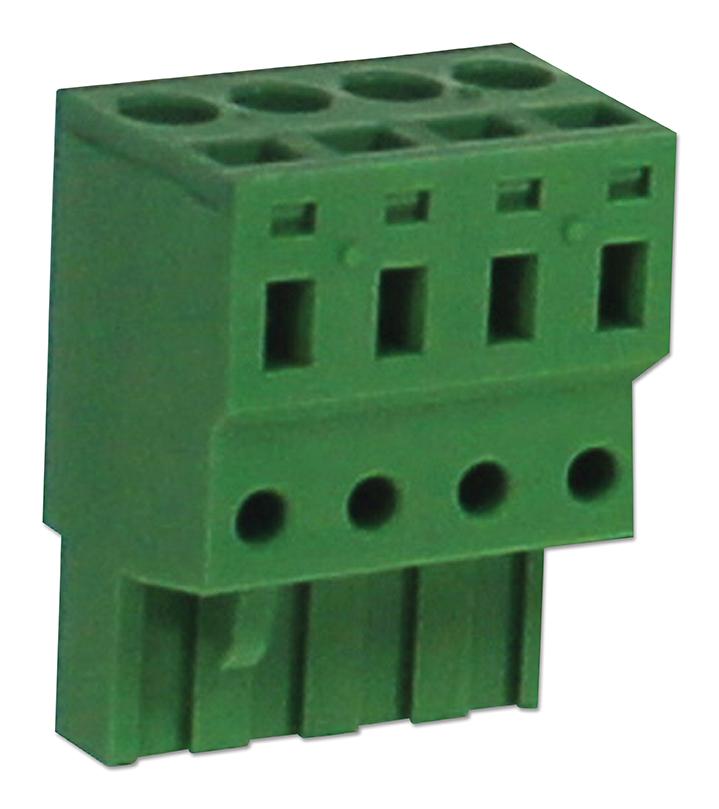 CamdenBoss Cstb9208/4 Terminal Block, Pluggable, 4Pos, 14Awg