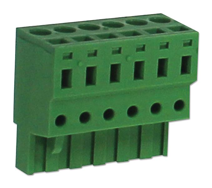 CamdenBoss Cstb9208/6 Terminal Block, Pluggable, 6Pos, 14Awg