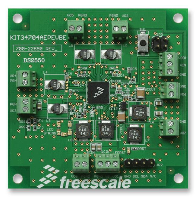 NXP Semiconductors Semiconductors Kit34704Aepevbe Evaluation Board, Step Down Dc/dc Reg