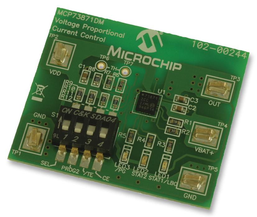 Microchip Technology Technology Mcp73871Dm-Vpcc Demo Board, Battery Charger