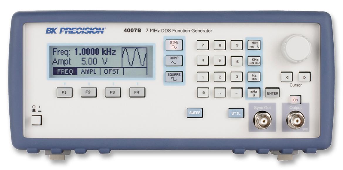 B&K Precision Bk4007B Function Generator, Dds, 7Mhz