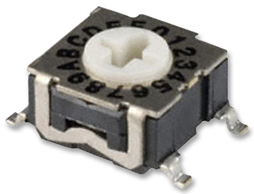 C&k Components Rte1600G44 Rotary Coded Sw, Hex, 0.1A, 30Vdc, Smt