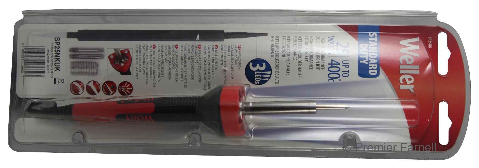 Weller Sp15Nuk. Soldering Iron, 15W, 230V, Uk