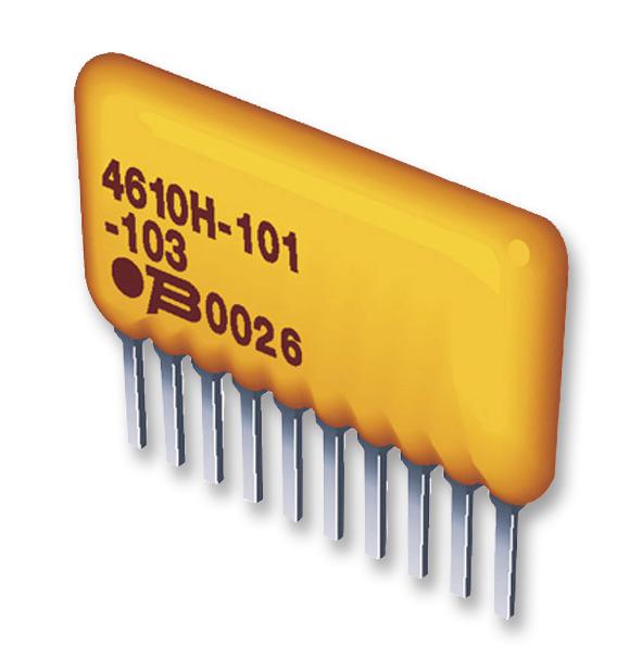 Bourns 4607X-101-103Lf Resistor N/w, 6Res, 10Kohm, 2%, Th