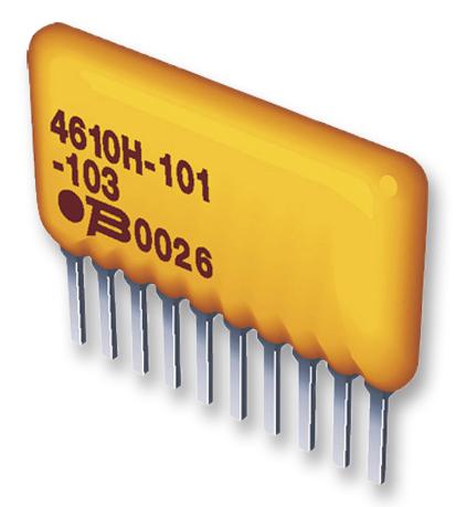 Bourns 4608X-102-333Lf Resistor N/w, 4Res, 33Kohm, 2%, Th