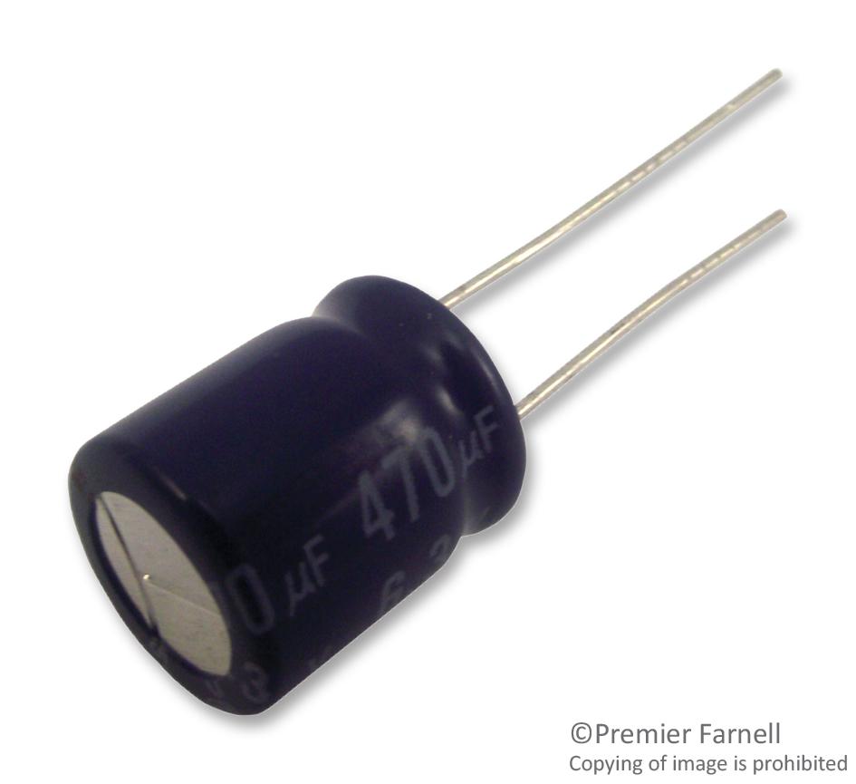 Panasonic Ecea0Jn471X Capacitor, 470Îf, 6.3V, 20%