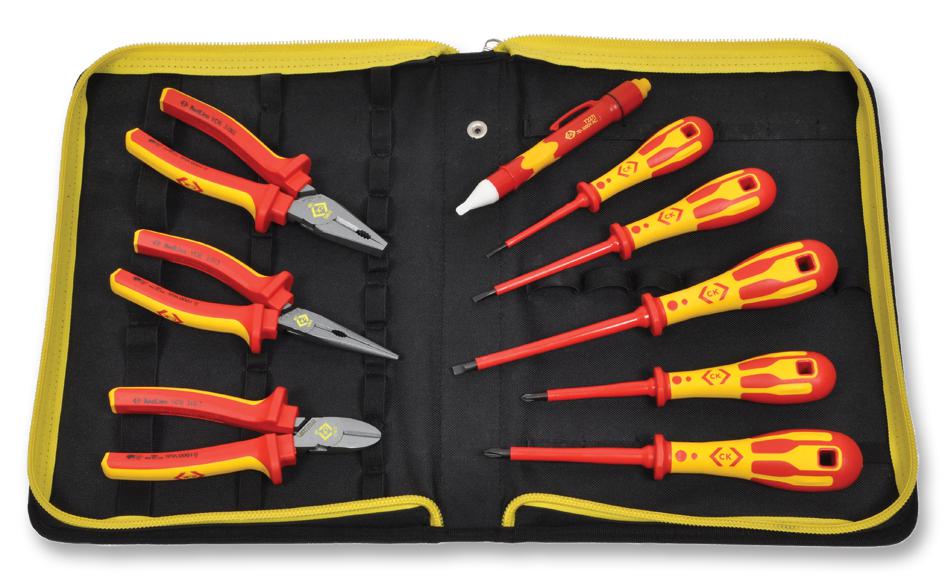 Ck Tools T5954 Kit, Pliers/screwdrivers, Ph, Vde, 11Pc