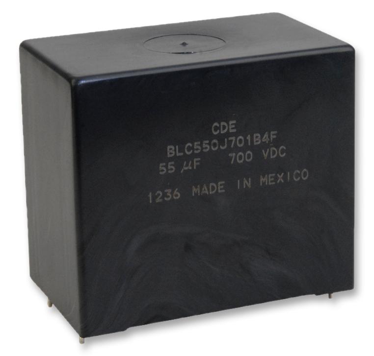 Cornell Dubilier Blc550J701B4F Capacitor, 55Îf, 700V, 5%, Pp