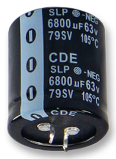 Cornell Dubilier Slp472M050C5P3 Capacitor, 4700Îf, 50V, Alu Elec, Snap In