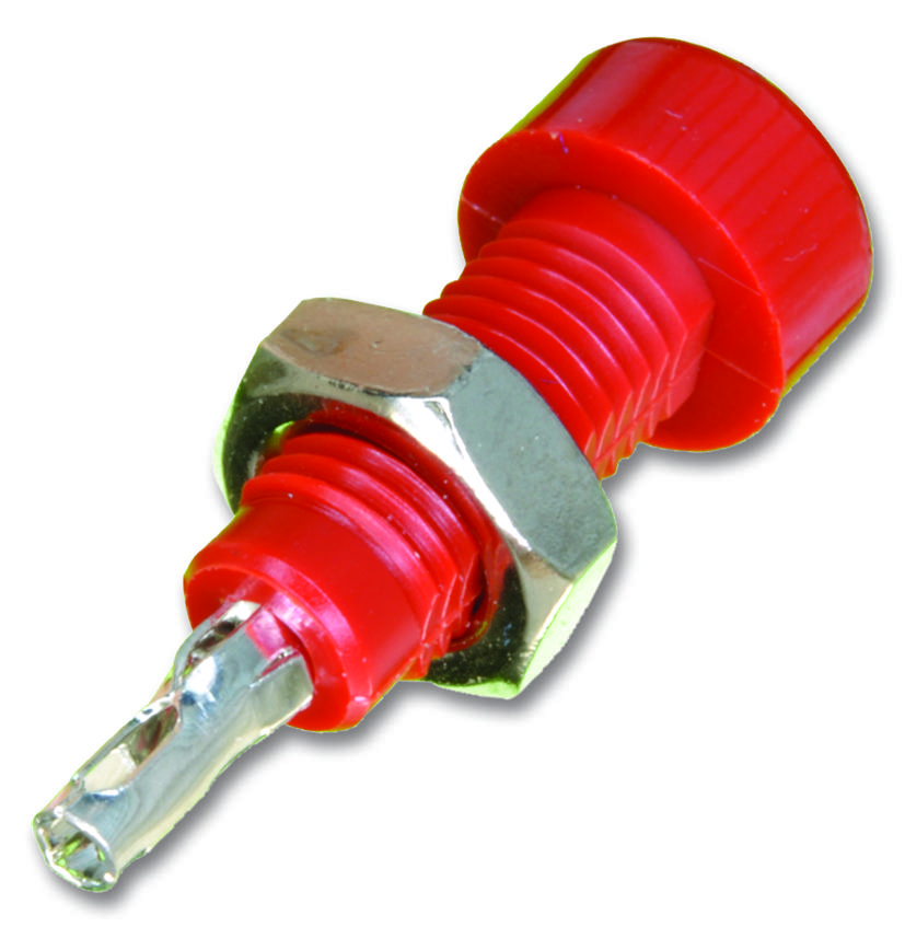 Johnson Cinch Connectivity 105-0802-001 Tip Jack, 5700V, 10A, Red