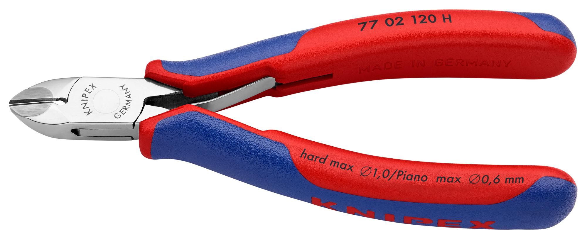 Knipex 77 02 120 H Cutter, Diagonal, 2mm, 120mm