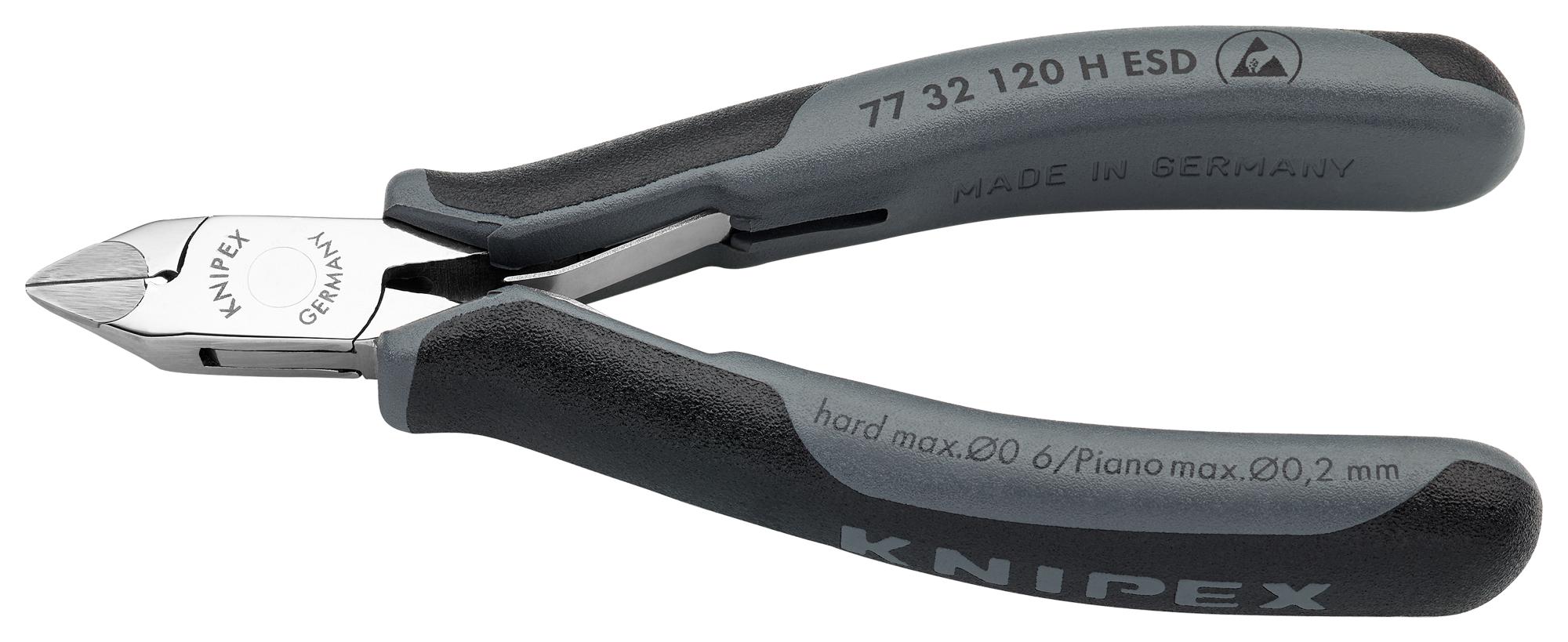 Knipex 77 32 120 H Esd Cutter, Diagonal, 1.6mm, 120mm, Esd