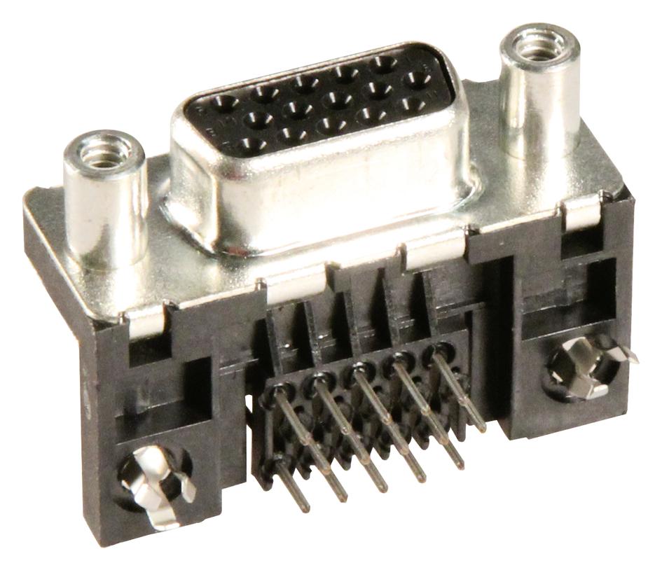 Amphenol Communications Solutions Icd15S13E6Gv00Lf Receptacle, D Sub, Tht, R/a, 15Way