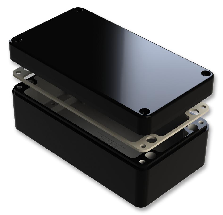 Deltron Enclosures 487-261609E-66 Enclosure, Alu, Blk, 260X160X90mm, Ip66