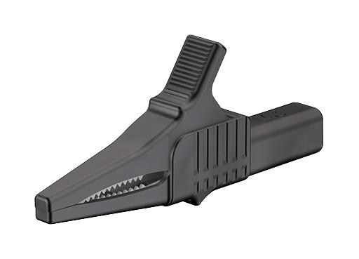 Staubli 66.9755-21 Crocodile Clip, 20mm, Black, 32A