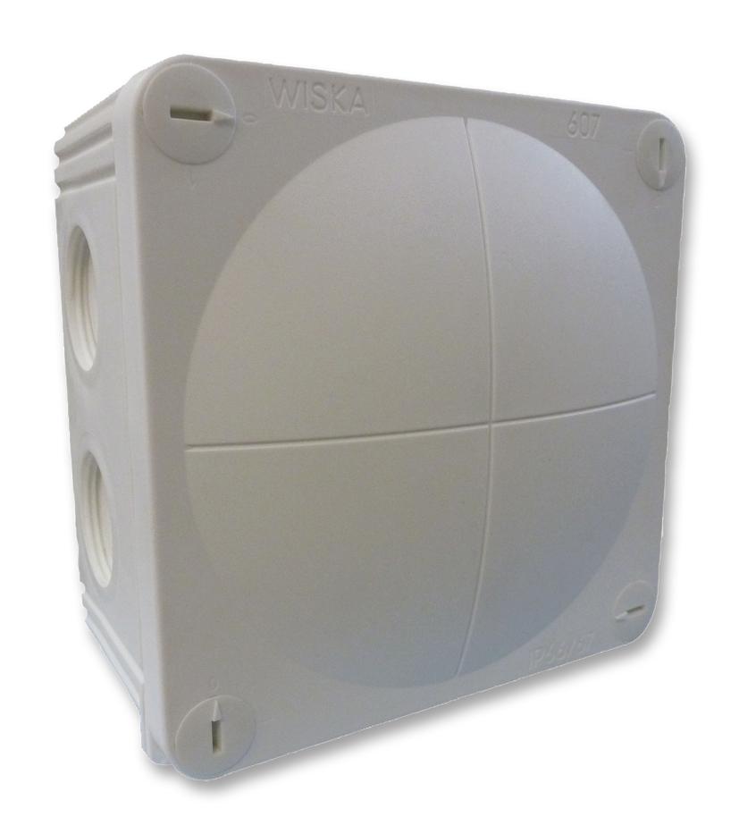 Wiska Combi 607/5/w Junction Box, Pp, Wht, 110X110X66, Ip67