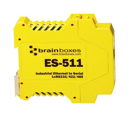 Brainboxes Es-511 Ethernet-Serial Dev Server, 10/100Mbps