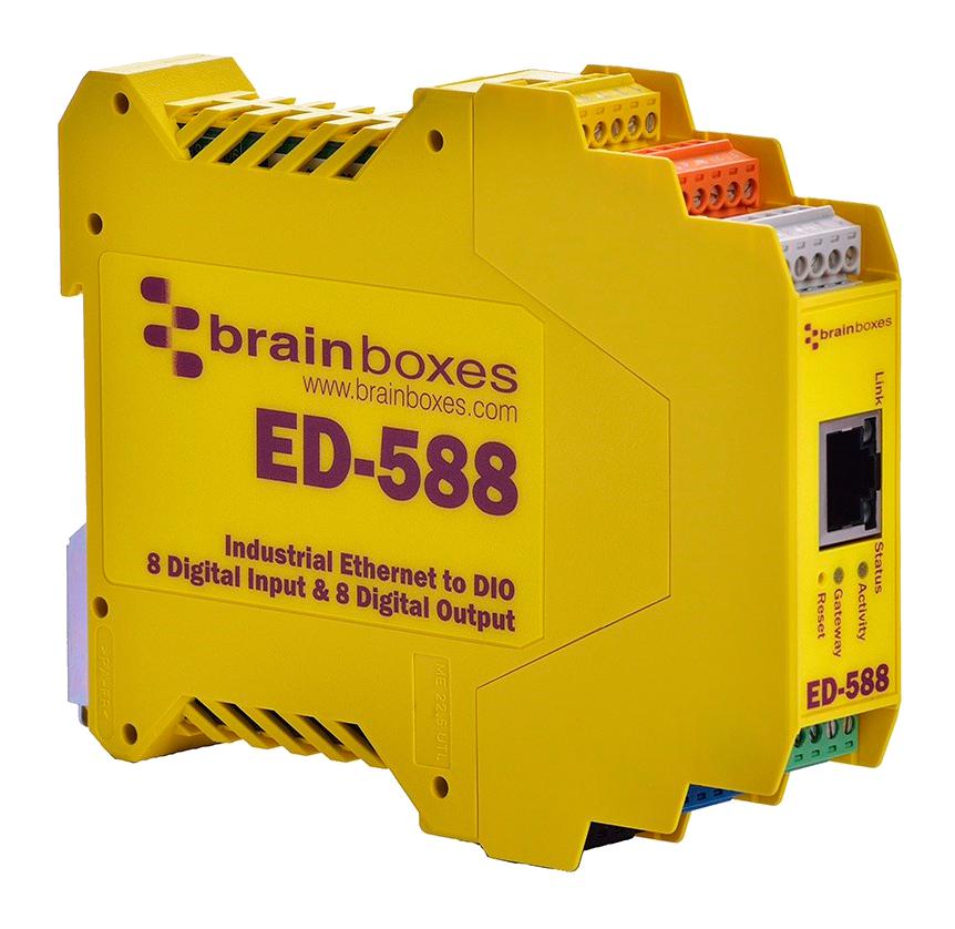 Brainboxes Ed-588 Ethernet-Digital I/o Device, 8 I/o, Rj45