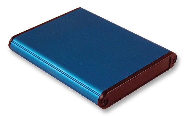 Hammond 1455A802Bu. Enclosure, Aluminium, Blue, 80X70X12mm