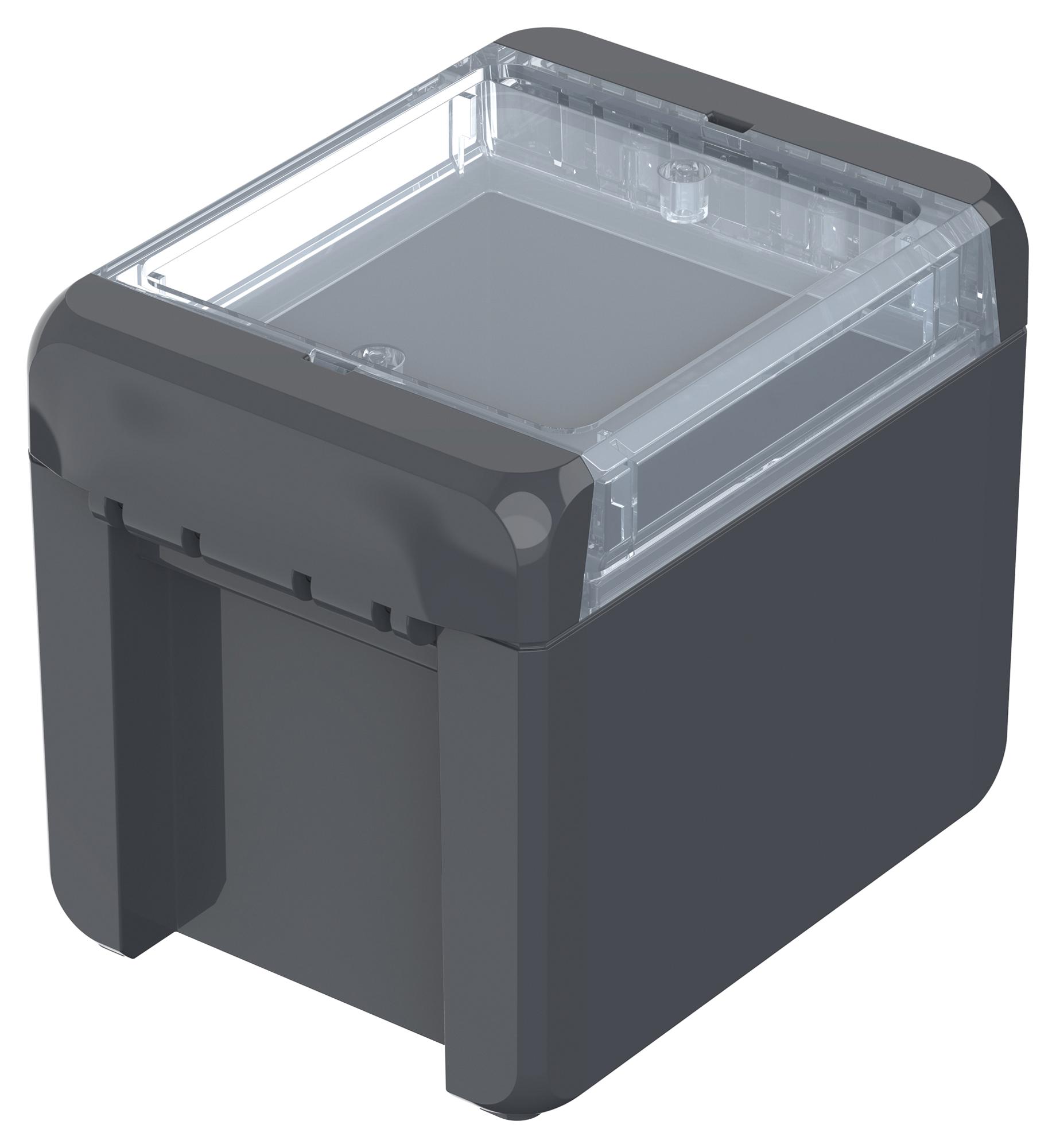 Bopla 96022134 Enclosure, Pc, Graphite Grey, Clear Lid