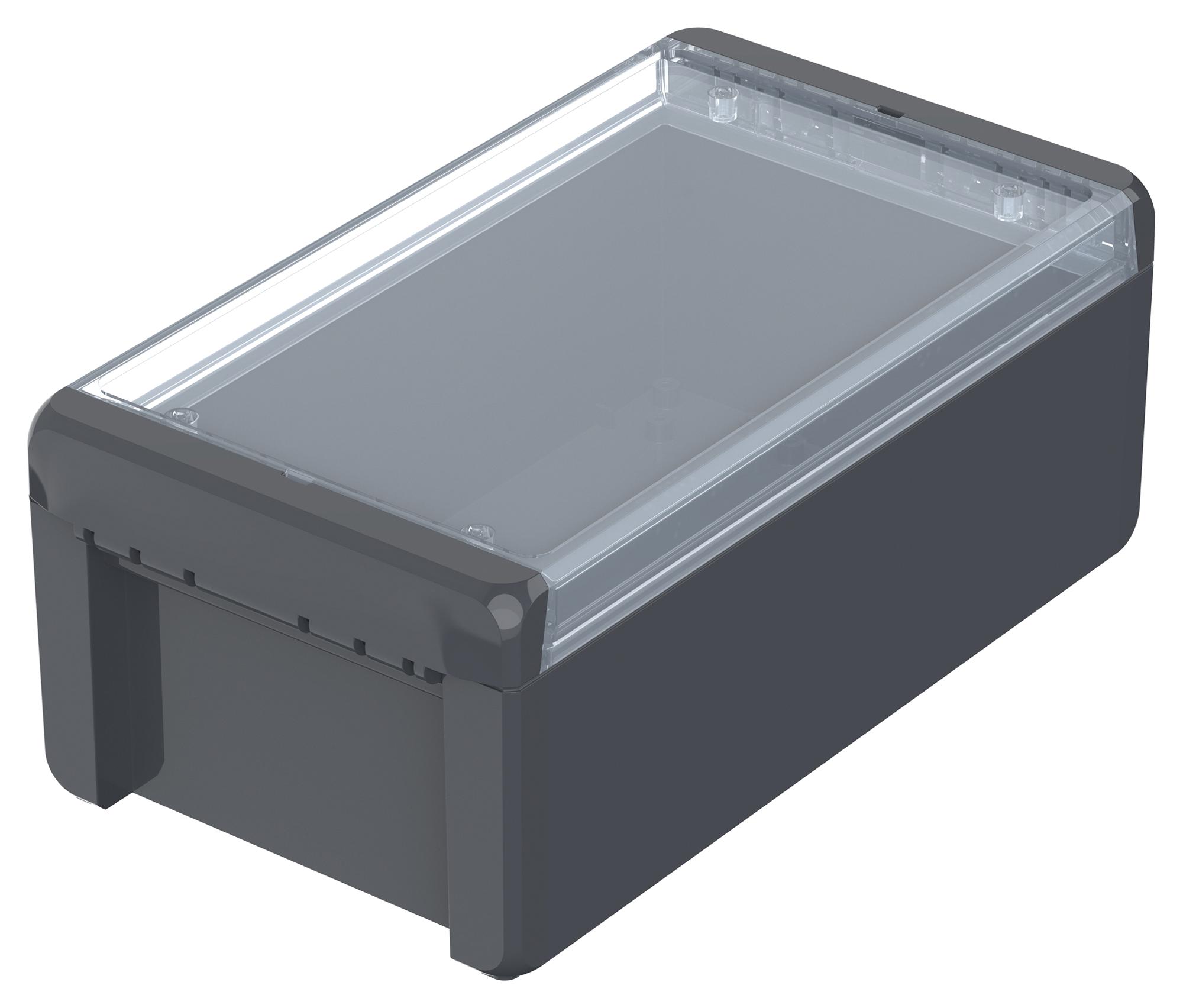 Bopla 96025234 Enclosure, Pc, Graphite Grey, Clear Lid