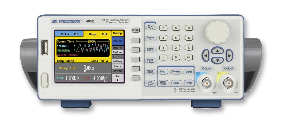 B&K Precision Bk4052 Waveform Generator, Function/arb, 5Mhz