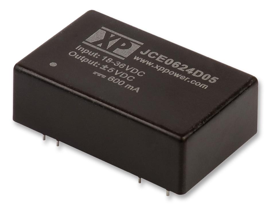 XP Power Jce0612D12 Dc/dc Converter, 6W, +/-12V, +/-0.25A